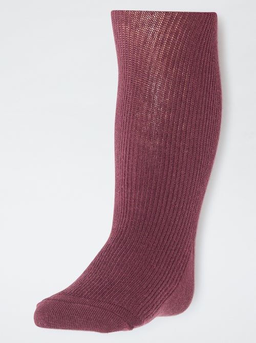 Pack de 2 collants quentes em jersey - Kiabi