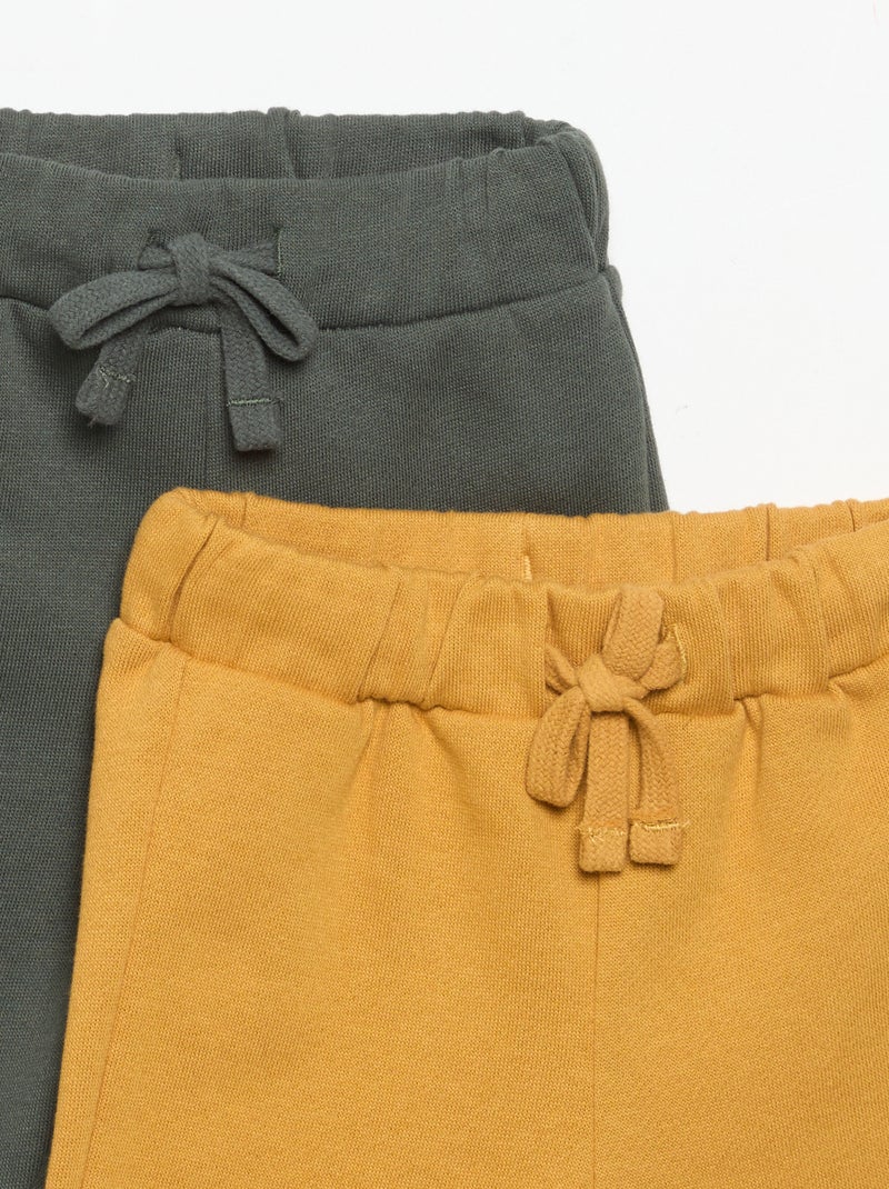 Pack de 2 conjuntos de 2 peças - sweatshirt + calças Bege - Kiabi