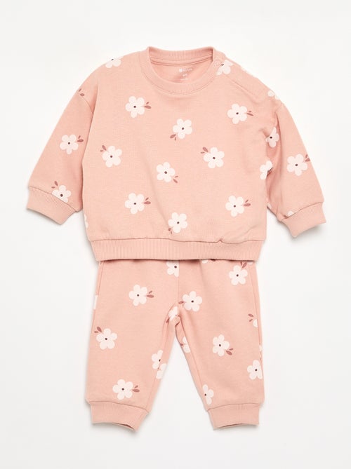 Pack de 2 conjuntos de 2 peças - sweatshirt + calças - Kiabi