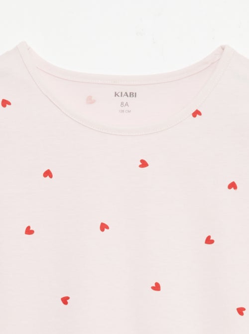 Pack de 2 conjuntos de pijama curto em jersey de algodão - Kiabi