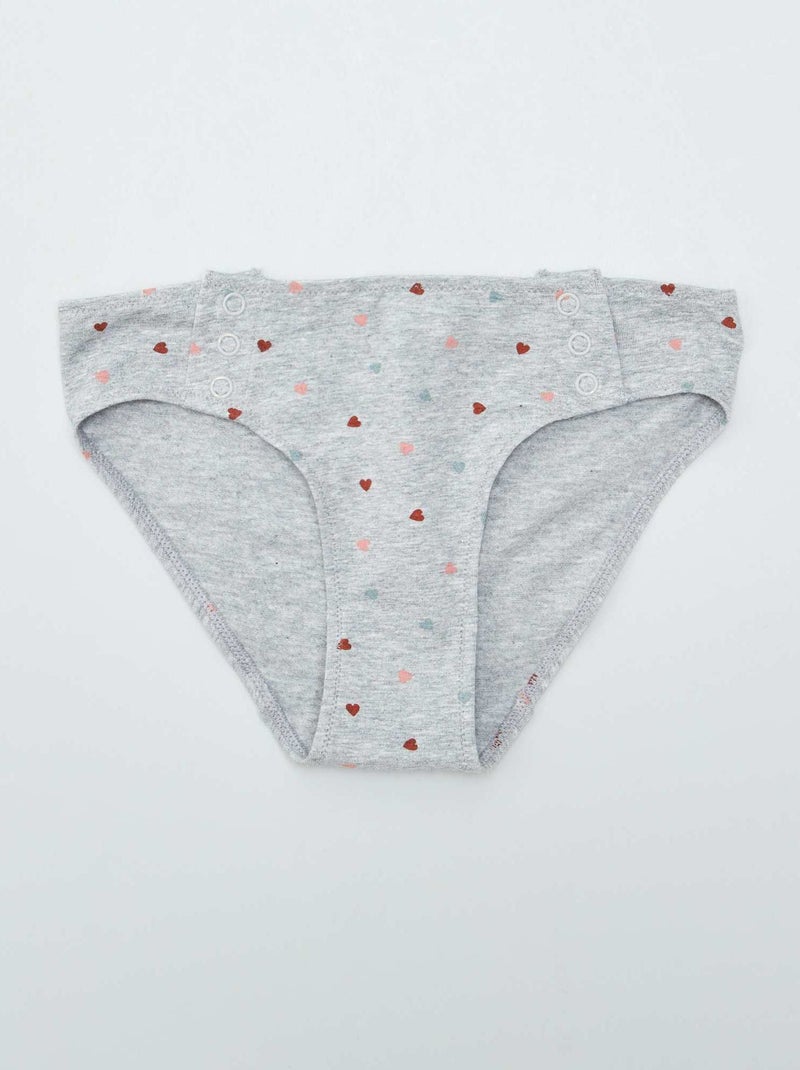 Pack de 2 cuecas - coleção fácil de vestir CINZA - Kiabi