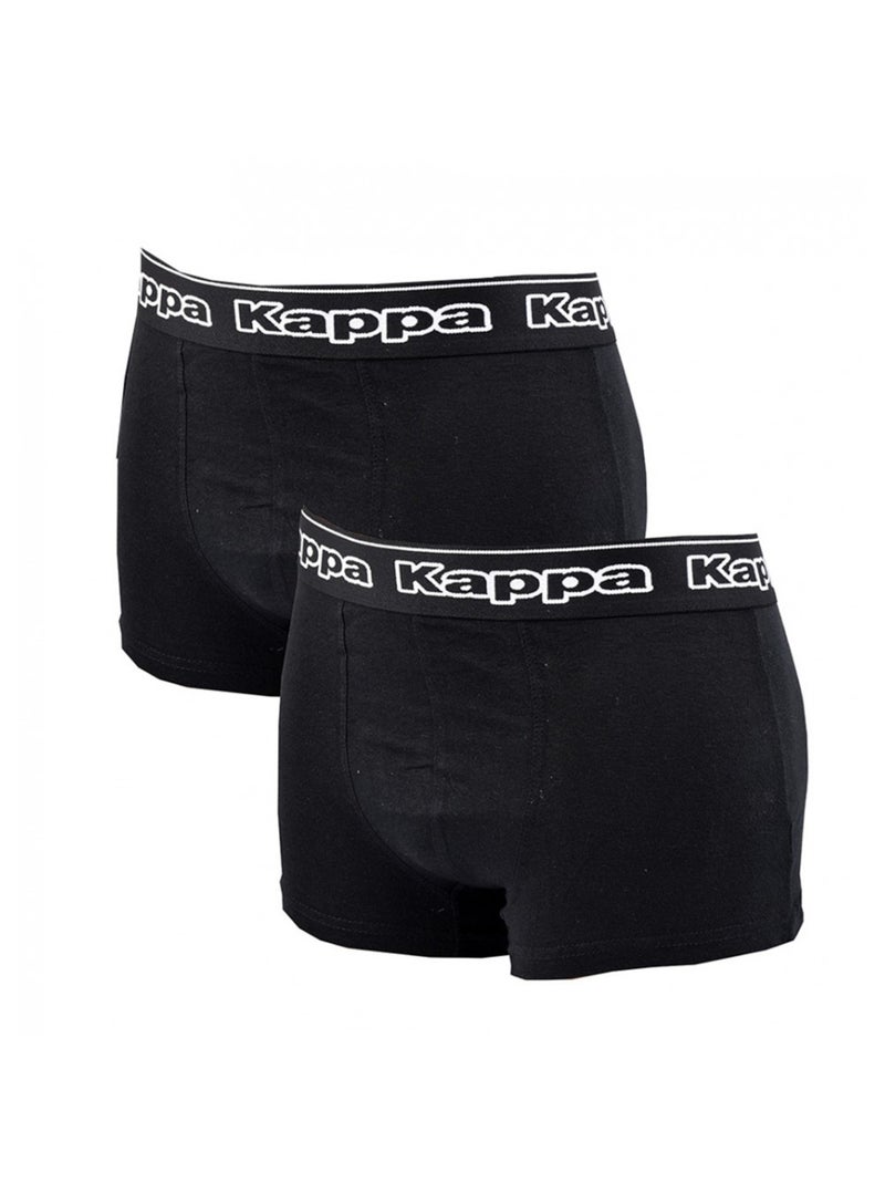 Pack de 2 Cuecas Boxer Homem KAPPA - Pack Presente Preto - Kiabi