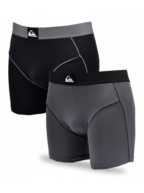 Pack de 2 cuecas boxer Homem Microfibra Desporto QUIKSILVER - Kiabi Pack de 2 cuecas boxer Homem Microfibra Desporto QUIKSILVER - Kiabi
