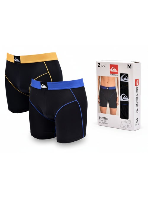Pack de 2 cuecas boxer Homem Microfibra Desporto QUIKSILVER - Kiabi Pack de 2 cuecas boxer Homem Microfibra Desporto QUIKSILVER - Kiabi