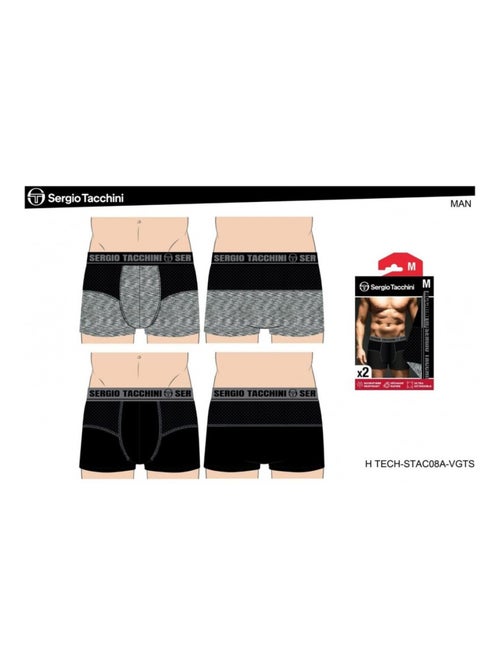 Pack de 2 Cuecas Boxer SERGIO TACCHINI - Kiabi Pack de 2 Cuecas Boxer SERGIO TACCHINI - Kiabi