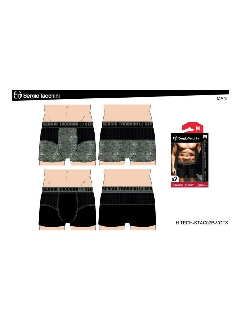 Pack de 2 Cuecas Boxer SERGIO TACCHINI Multicolorido - Kiabi