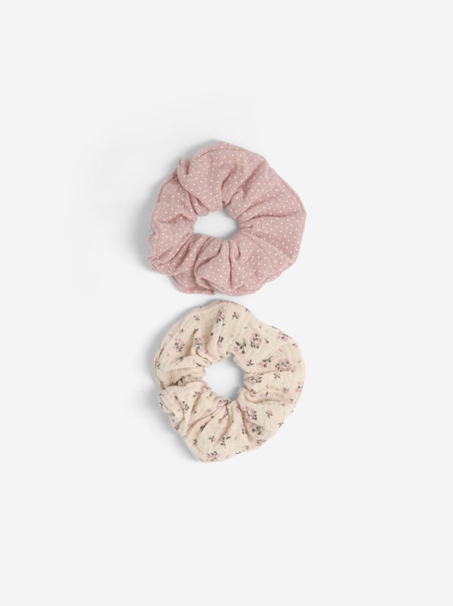 Pack de 2 elásticos de cabelo estampados - Kiabi