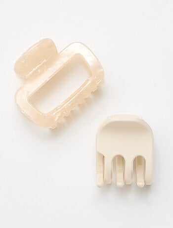 Pack de 2 garras de cabelo fantasia