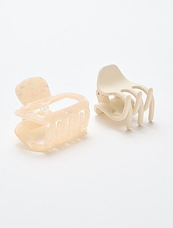 Pack de 2 garras de cabelo fantasia