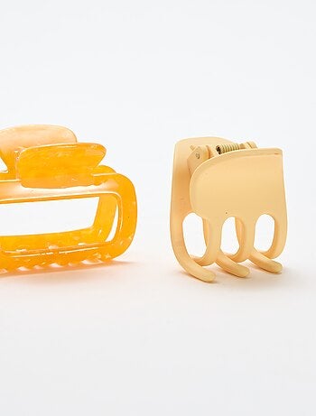 Pack de 2 garras de cabelo fantasia