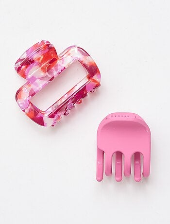 Pack de 2 garras de cabelo fantasia