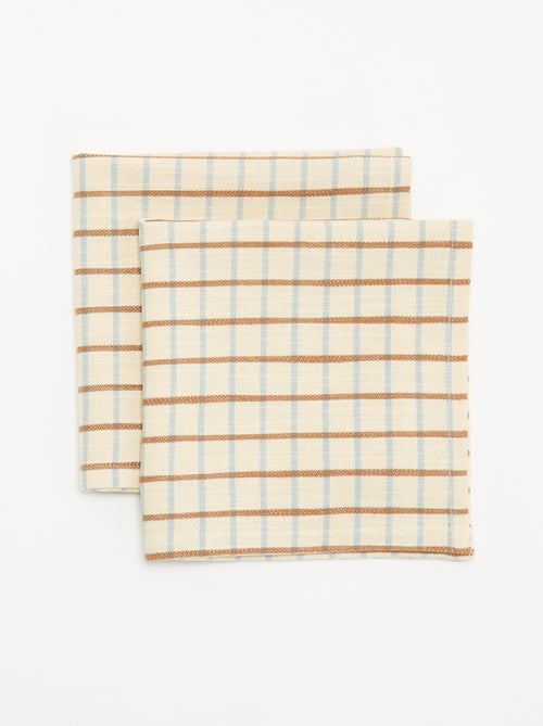 Pack de 2 guardanapos de mesa - Kiabi Pack de 2 guardanapos de mesa - Kiabi