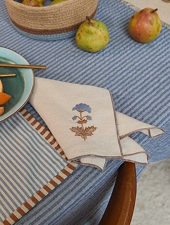 Pack de 2 guardanapos de mesa bordados