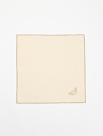 Pack de 2 guardanapos de mesa bordados