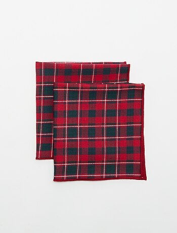 Pack de 2 guardanapos de mesa estampados - KIABI Home