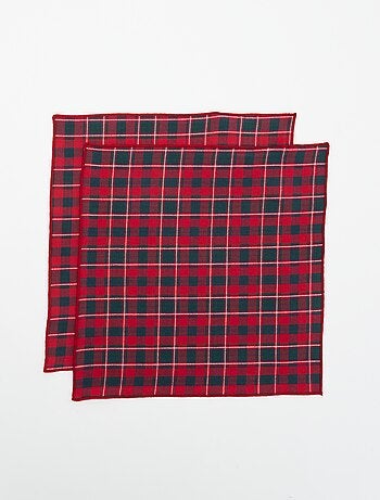 Pack de 2 guardanapos de mesa estampados - KIABI Home