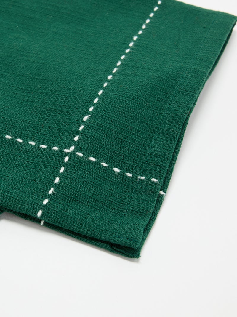 Pack de 2 guardanapos de mesa \'Natal\' - KIABI Home Verde - Kiabi