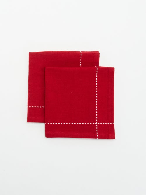 Pack de 2 guardanapos de mesa \'Natal\' - KIABI Home - Kiabi Pack de 2 guardanapos de mesa \'Natal\' - KIABI Home - Kiabi