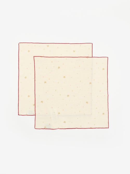 Pack de 2 guardanapos de mesa 'Natal' - Kiabi Pack de 2 guardanapos de mesa 'Natal' - Kiabi