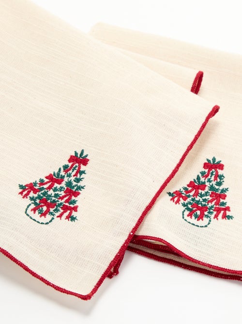 Pack de 2 guardanapos de Natal - KIABI Home - Kiabi