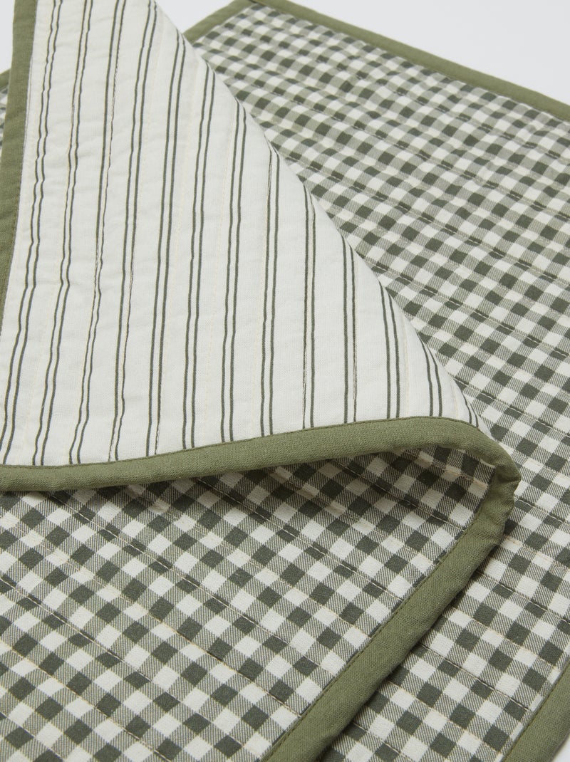 Pack de 2 individuais de mesa (32x40 cm) com estampado duplo - Kiabi Home CAQUI - Kiabi