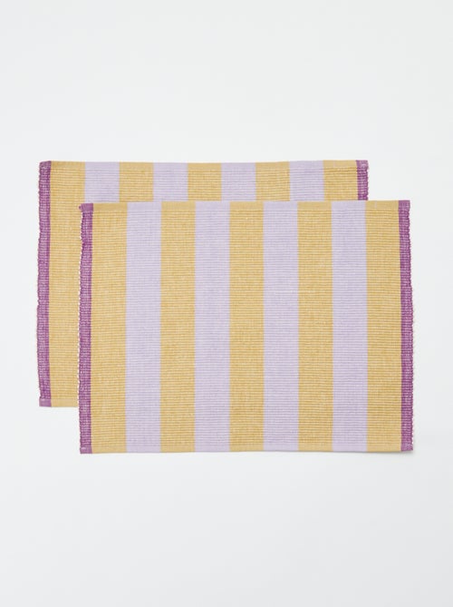 Pack de 2 individuais de mesa decorados 32 x 45 cm - Kiabi Home - Kiabi Pack de 2 individuais de mesa decorados 32 x 45 cm - Kiabi Home - Kiabi