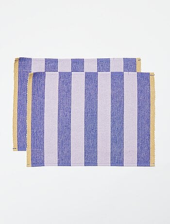 Pack de 2 individuais de mesa decorados 32 x 45 cm - Kiabi Home