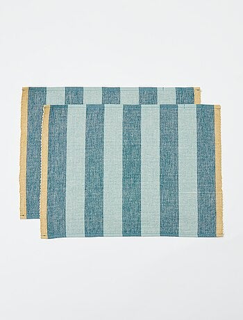 Pack de 2 individuais de mesa decorados 32 x 45 cm - Kiabi Home