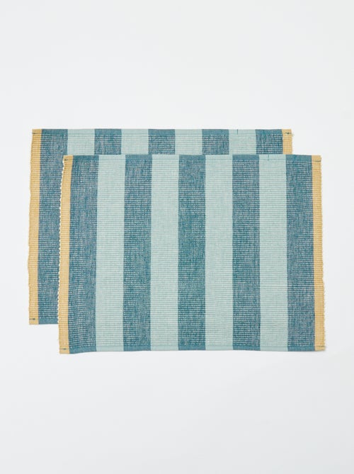 Pack de 2 individuais de mesa decorados 32 x 45 cm - Kiabi Home - Kiabi