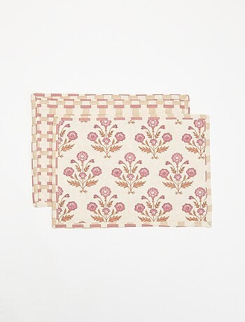 Pack de 2 individuais de mesa estampados