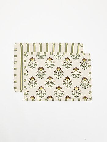 Pack de 2 individuais de mesa estampados