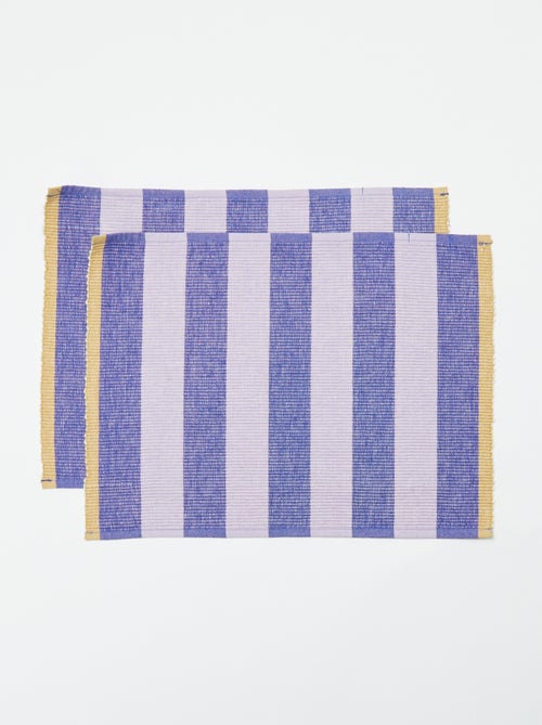Pack de 2 individuais de mesa fantasia (32x45 cm) - Kiabi Home - Kiabi Pack de 2 individuais de mesa fantasia (32x45 cm) - Kiabi Home - Kiabi