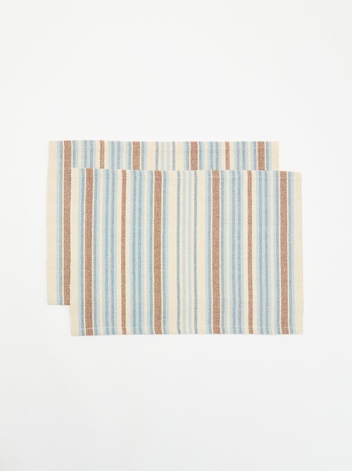 Pack de 2 individuais de mesa retangulares - Kiabi