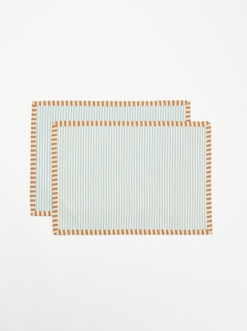 Pack de 2 individuais de mesa retangulares - Kiabi Pack de 2 individuais de mesa retangulares - Kiabi