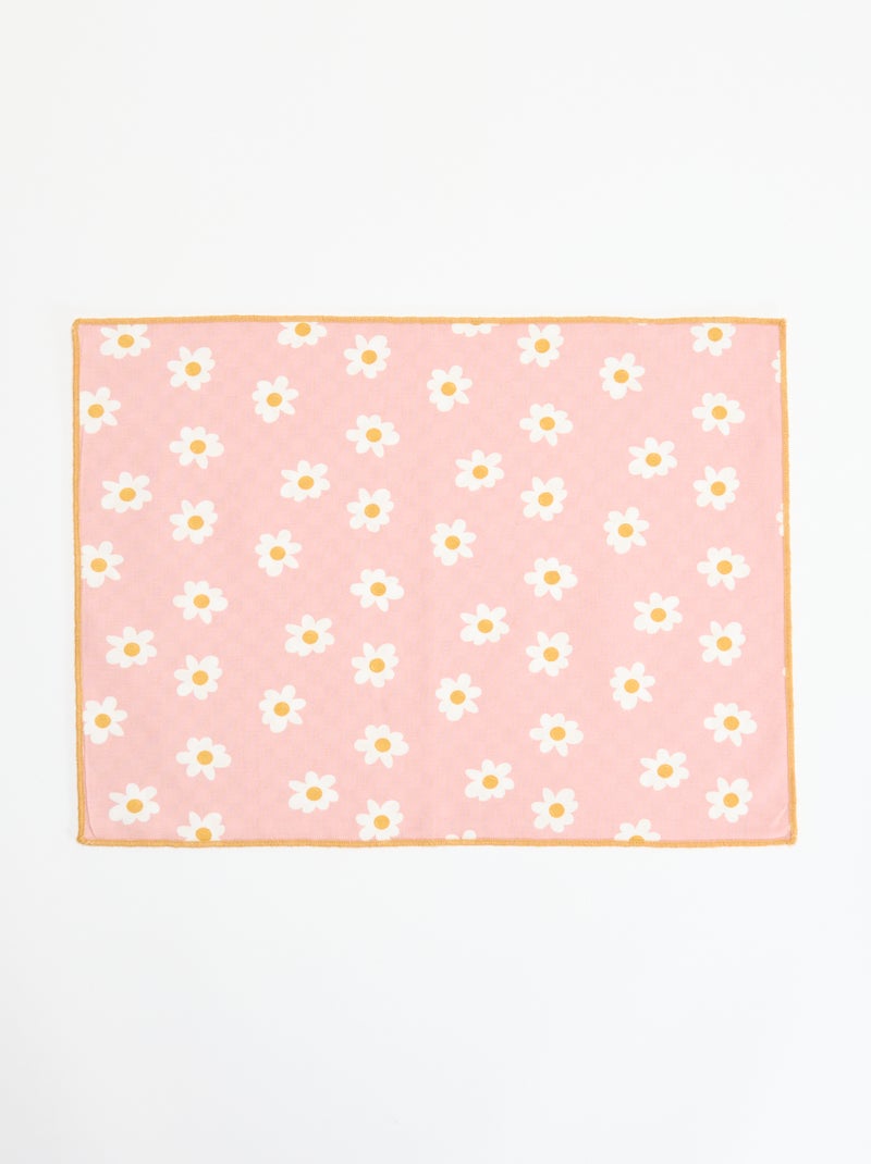Pack de 2 individuais de mesa Rosa - Kiabi