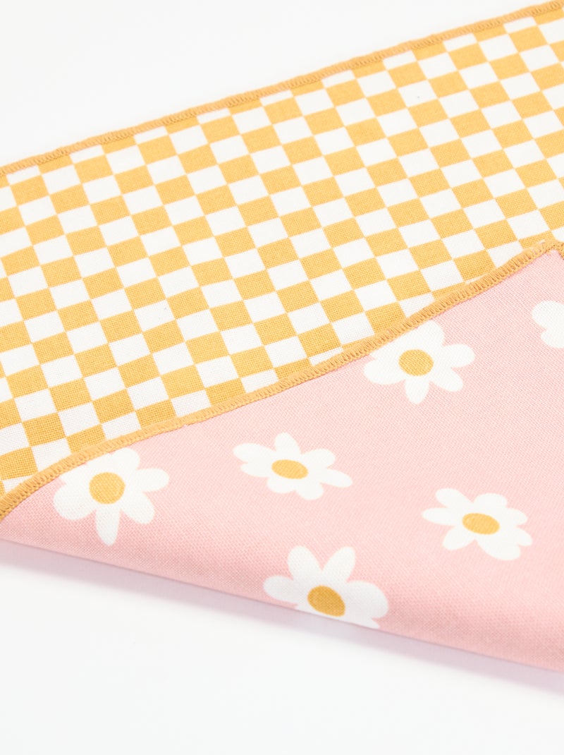Pack de 2 individuais de mesa Rosa - Kiabi
