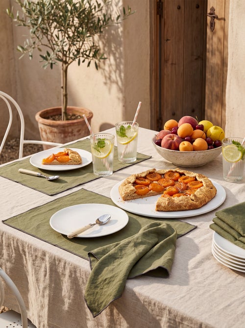 Pack de 2 individuais de mesa/guardanapos lisos 2 em 1 32 x 40 cm - Kiabi Home - Kiabi