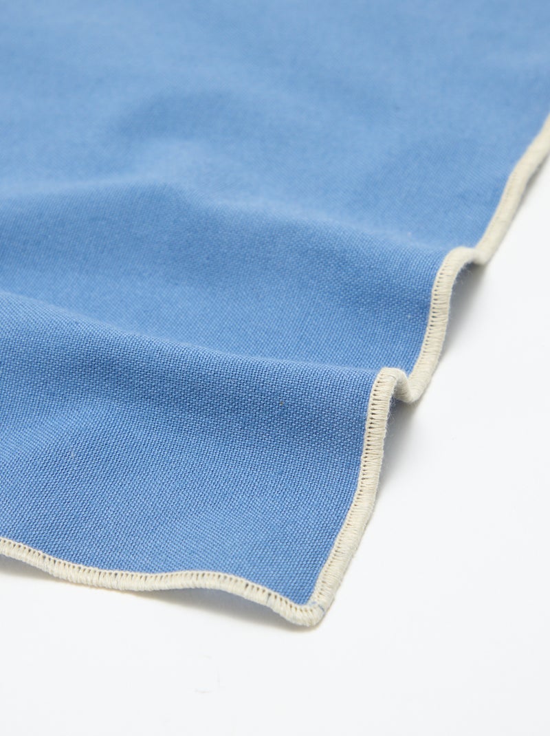 Pack de 2 individuais de mesa/guardanapos lisos 2 em 1 (32x40 cm) - Kiabi Home Azul - Kiabi