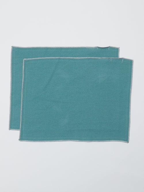 Pack de 2 individuais de mesa/guardanapos lisos 2 em 1 (32x40 cm) - Kiabi Home - Kiabi