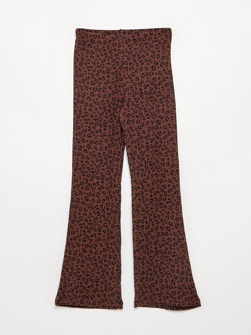 Pack de 2 leggings - 1 liso + 1 estampado - Kiabi