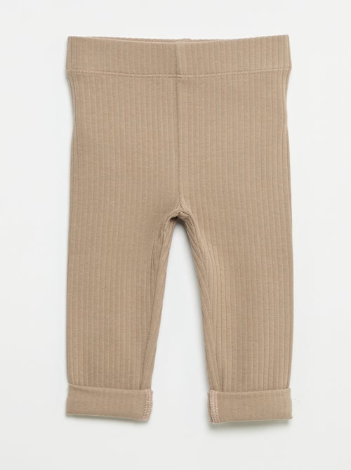Pack de 2 leggings canelados - Kiabi Pack de 2 leggings canelados - Kiabi