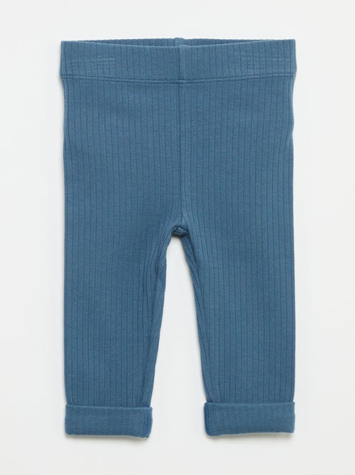 Pack de 2 leggings canelados - Kiabi Pack de 2 leggings canelados - Kiabi