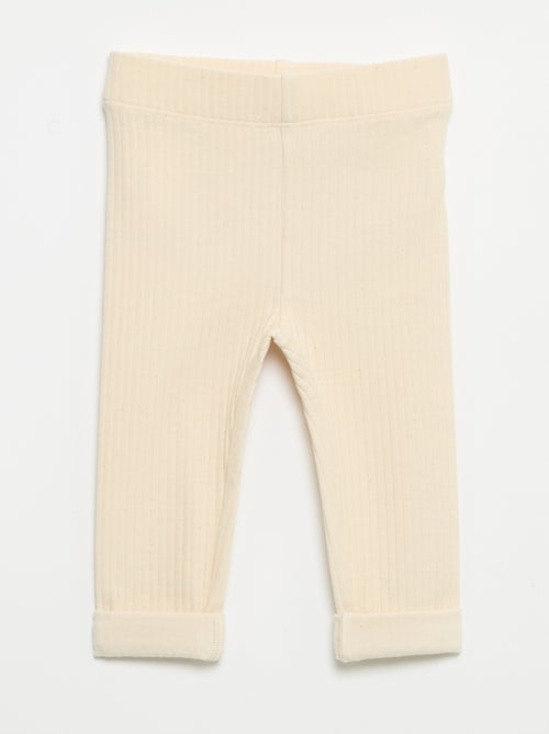 Pack de 2 leggings canelados - Kiabi Pack de 2 leggings canelados - Kiabi