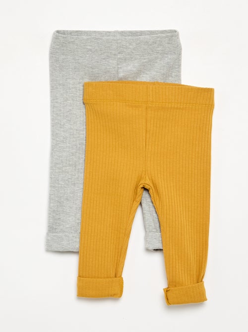 Pack de 2 leggings canelados - Kiabi