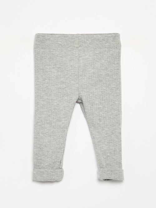 Pack de 2 leggings canelados - Kiabi