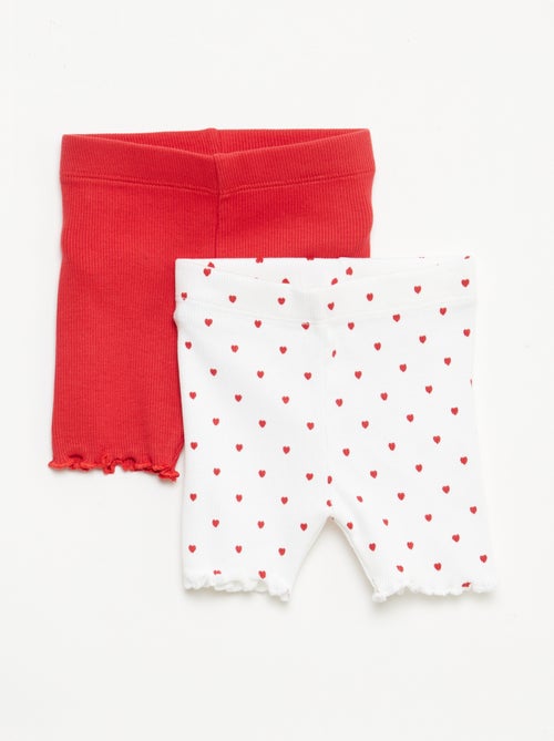 Pack de 2 leggings canelados - Kiabi