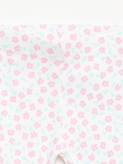 Pack de 2 leggings canelados - Kiabi