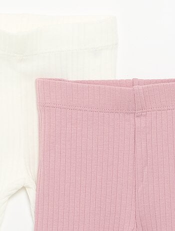 Pack de 2 leggings canelados