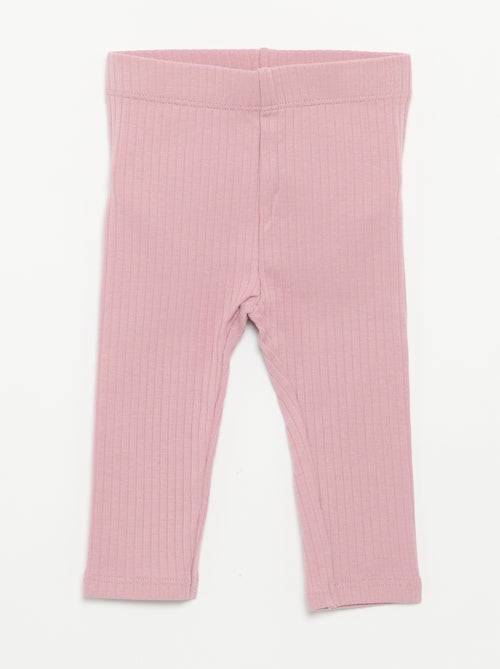 Pack de 2 leggings canelados - Kiabi