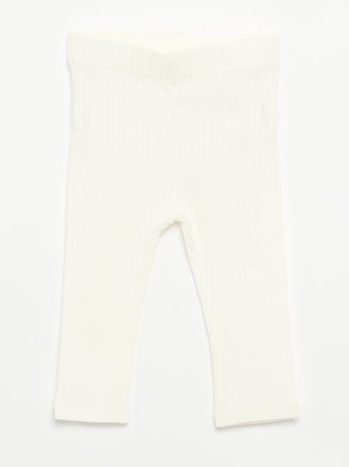 Pack de 2 leggings canelados - Kiabi